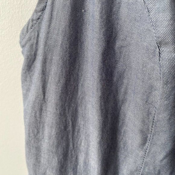 UO Kimchi Blue Chambray Fit & Flare Dress Sz 2 - Picture 6 of 9